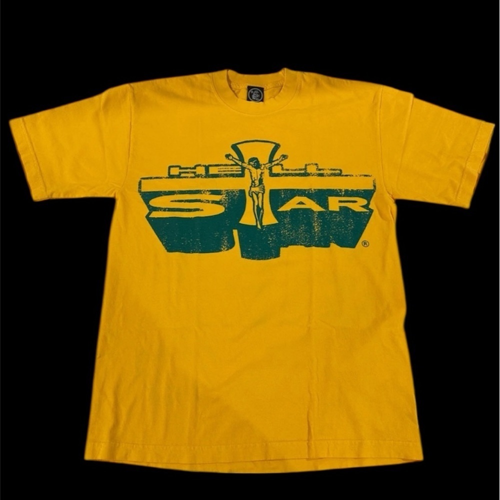 Hell Star Path to Paradise Yellow Graphic Tee New